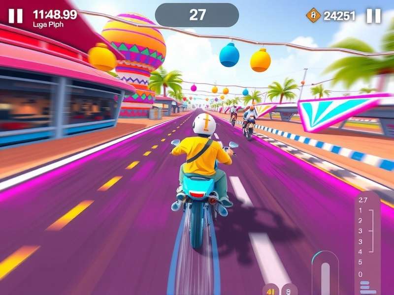 Character customization options in Holi Brilliance Race